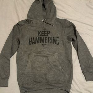 Cameron Hanes Keep Hammering Heather Gray Sweatshirt